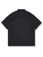 刺繍入り ワッフル ポロシャツ