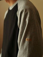 スリーブ コントラストカラー 長袖Tシャツ