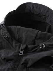 フード付き ショート丈 ベスト