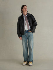 チェック&ストライプ コントラスト シャツ