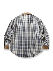 カラーコントラスト チェック シャツ