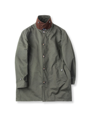 バルマーケン コーデュロイ シングル トレンチコート