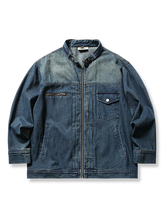 ウォッシュ加工 レトロ デニム ジャケット