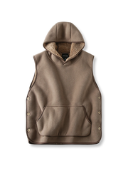 サーマルフリース フード付き ベスト