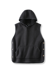 サーマルフリース フード付き ベスト