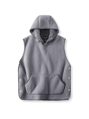 サーマルフリース フード付き ベスト