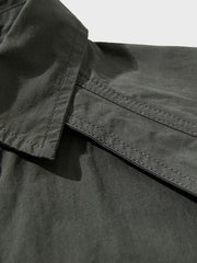 レトロ ジッパー付き ポケットシャツ