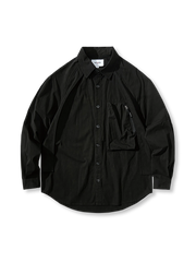 レトロ ジッパー付き ポケットシャツ