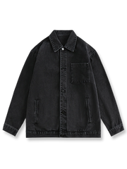 2色 立体ポケット デニムジャケット