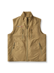 6色 刺繍入り スタンドカラー ベスト