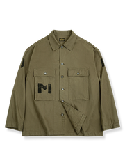 ミリタリー風 ヘリンボーン ワークジャケット