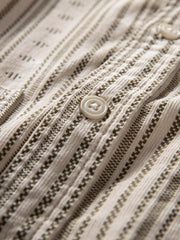 ストライプ コーデュロイ 長袖シャツ