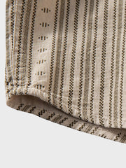 ストライプ コーデュロイ 長袖シャツ