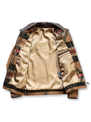 マルチポケット イエロー レザージャケット