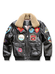 ファーカラー ペブルド レザージャケット