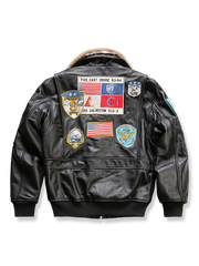 ファーカラー ペブルド レザージャケット