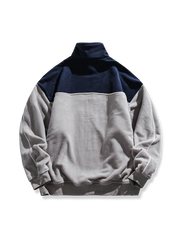 2色 フリース ハーフジップ スウェット