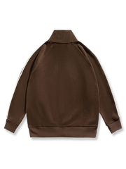 3色 スタンドカラー フルジップ パーカー