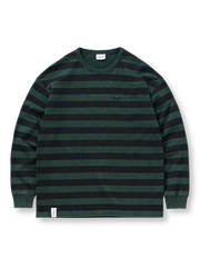 三色 ストライプ 長袖Tシャツ