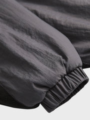 裏ボアフリース カラーブロックジャケット