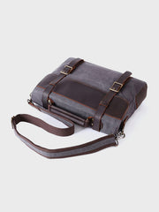 ダブルポケットキャンバスレザーカジュアルバイクバッグ