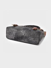 民族風柄&キャンバス パッチワークショルダーバッグ