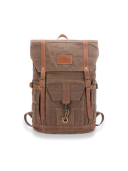 キャンバス×レザー コンビネーション アドベンチャーバックパック