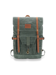 キャンバス×レザー コンビネーション アドベンチャーバックパック