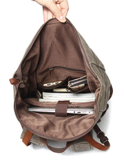 ワックスキャンバス アンティーク風リュックバック