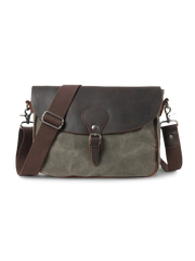 オイルワックス キャンバス ショルダーバッグ