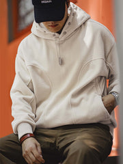 両面フリース フード付きスウェット