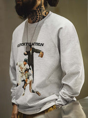 ヴィンテージ ベースボール プリント スウェット