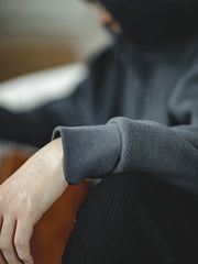 ハーフジップ フリース パーカー