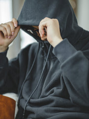 ハーフジップ フリース パーカー