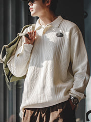 ヴィンテージ ジャカード ニットポロ