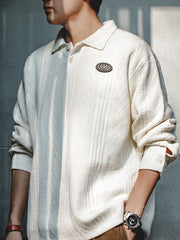 ヴィンテージ ジャカード ニットポロ