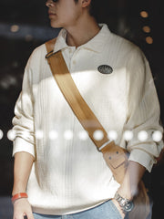 ヴィンテージ ジャカード ニットポロ