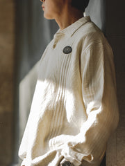 ヴィンテージ ジャカード ニットポロ