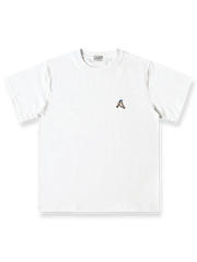 ダイビング刺繍デザインクルーネック半袖Tシャツの正面図