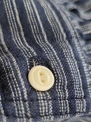 詳細画像: リネンとコットン混紡生地のディテール