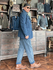 藍染め 剣道風 レトロジャケット