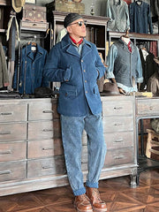 藍染め 剣道風 レトロジャケット