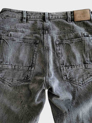 抜染ウォッシュデニムのディテール画像