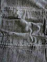 抜染ウォッシュデニムのディテール画像