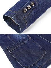 メンズ デニム スーツジャケット