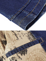 メンズ デニム スーツジャケット