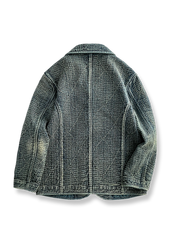 藍染刺子 拔染加工 ヴィンテージ テーラードジャケット