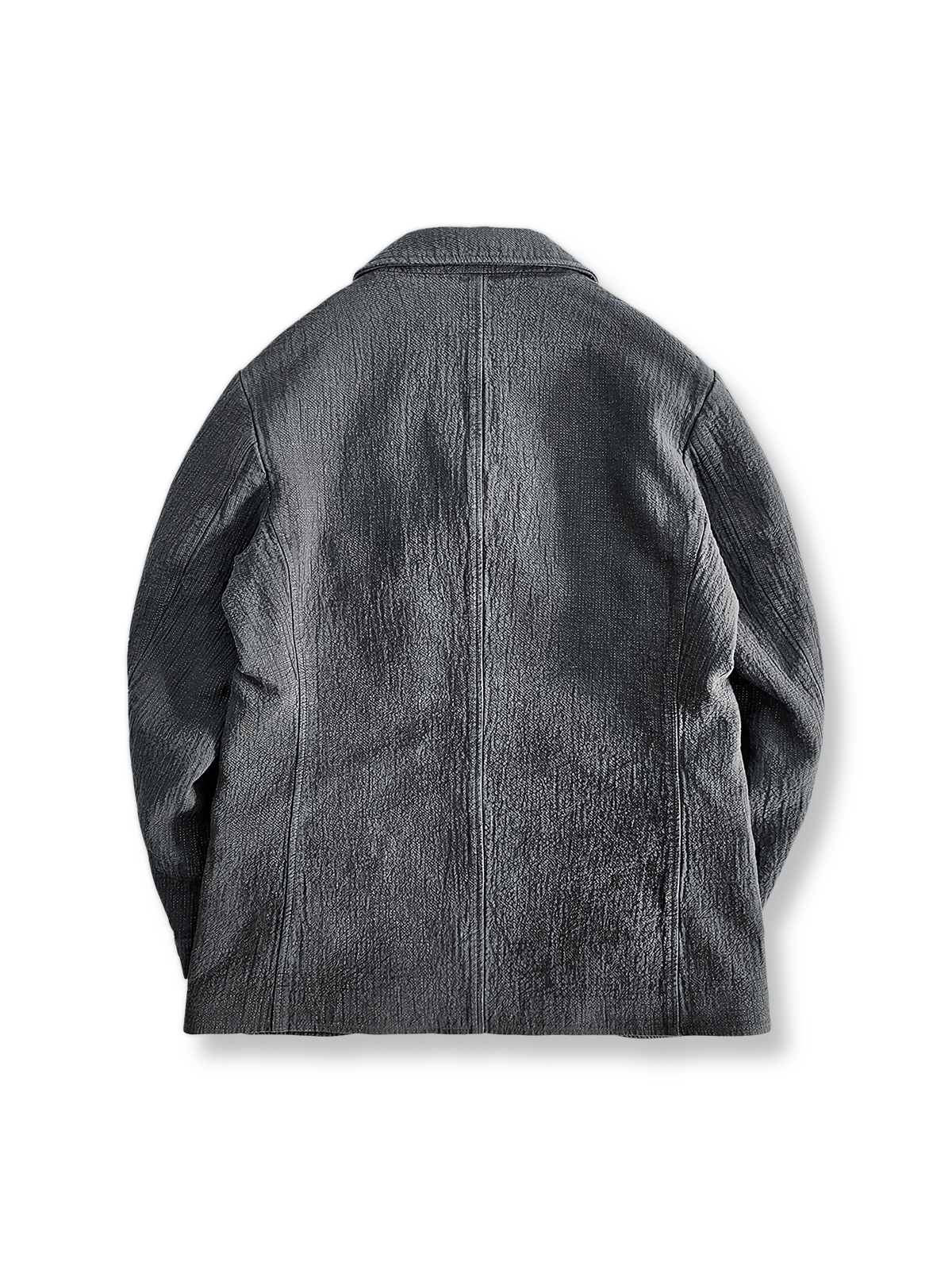 アメリカンビンテージ・カジュアルスーツジャケット全体像を展示、そのクラシックな魅力とディテールが強調されています。