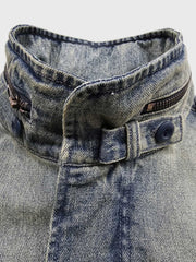 製品画像ALT代替テキスト
ヴィンテージアメリカンスタイルのM65ミリタリーフィールドデニムジャケット、タフな印象を与える多ポケットデザインと独特なウォッシュ加工が特徴。
詳細画像ALT代替テキスト
M65ミリタリーフィールドデニムジャケットのディテール、ウォッシュ加工で個性的な風合いを表現したポケット配置。