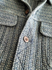 ハニカムストライプジャカードのディテール画像